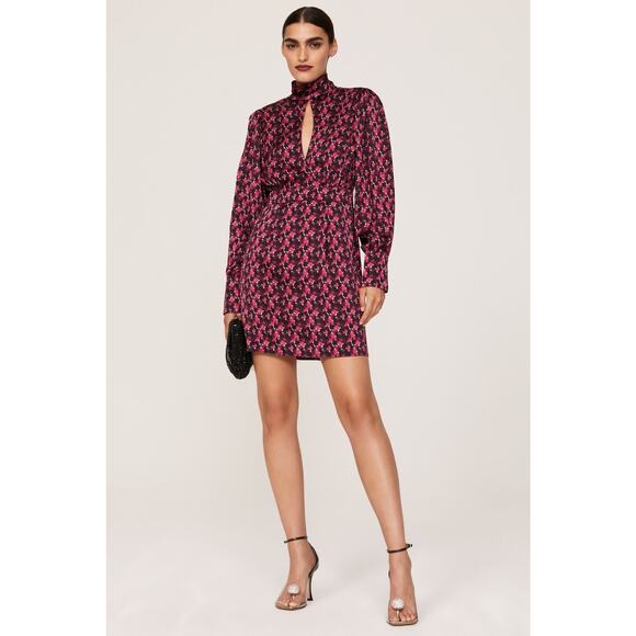 Ronny Kobo x RTR Printed Satin Dress - Picture 1 of 11